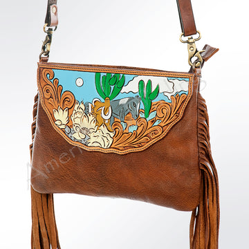 American Darling Cross Body Hand Tooled Genuine Leather Western Women Bag | Handbag Purse Crossbody for Cute